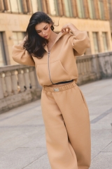 Bluza z kapturem PUFFA ZIP Honey damska E53A1364.jpg