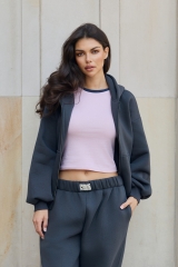 Bluza z kapturem PUFFA ZIP Carbon damska E53A0300.jpg