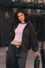 Bluza z kapturem PUFFA ZIP Carbon damska E53A0467.jpg