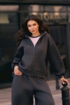 Bluza z kapturem PUFFA ZIP Carbon damska