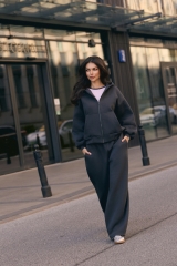Bluza z kapturem PUFFA ZIP Carbon damska E53A0520.jpg