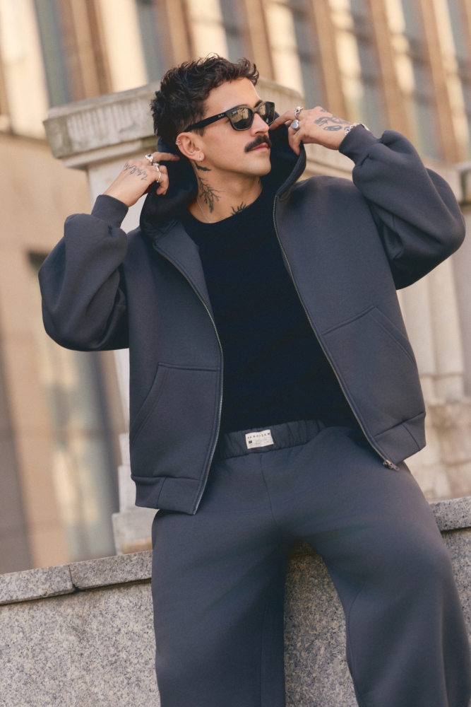 Bluza z kapturem PUFFA ZIP Carbon męska E53A0042.jpg