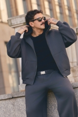 Bluza z kapturem PUFFA ZIP Carbon męska E53A0042.jpg